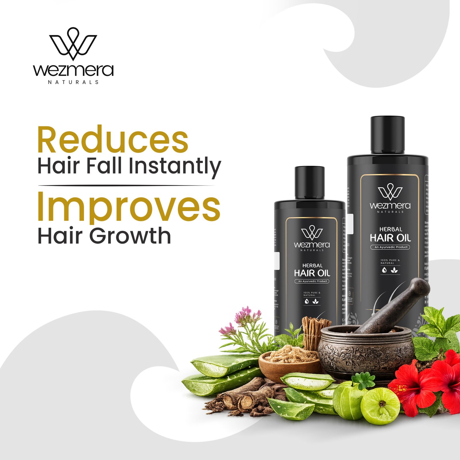 Wezmera Herbal Hair Oil 200ml - Image 2