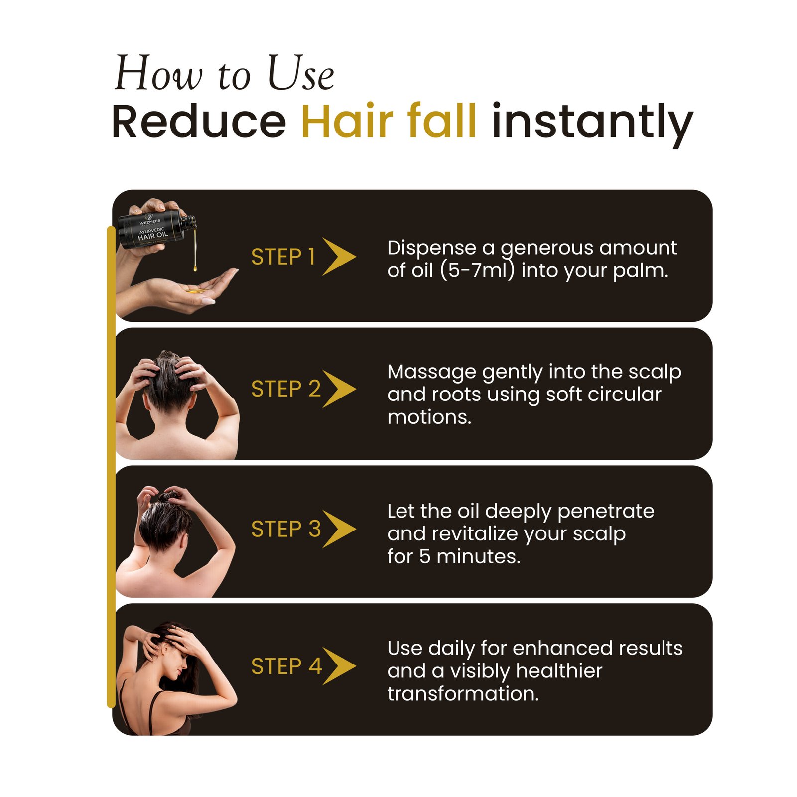 Wezmera Herbal Hair Oil 200ml - Image 4
